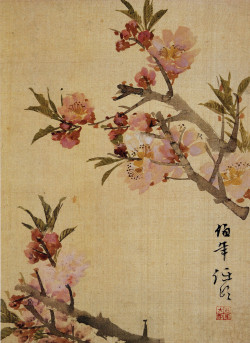 任伯年绢本《花鸟画册页》六开